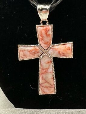 Autumn Jasper Cross Pendant